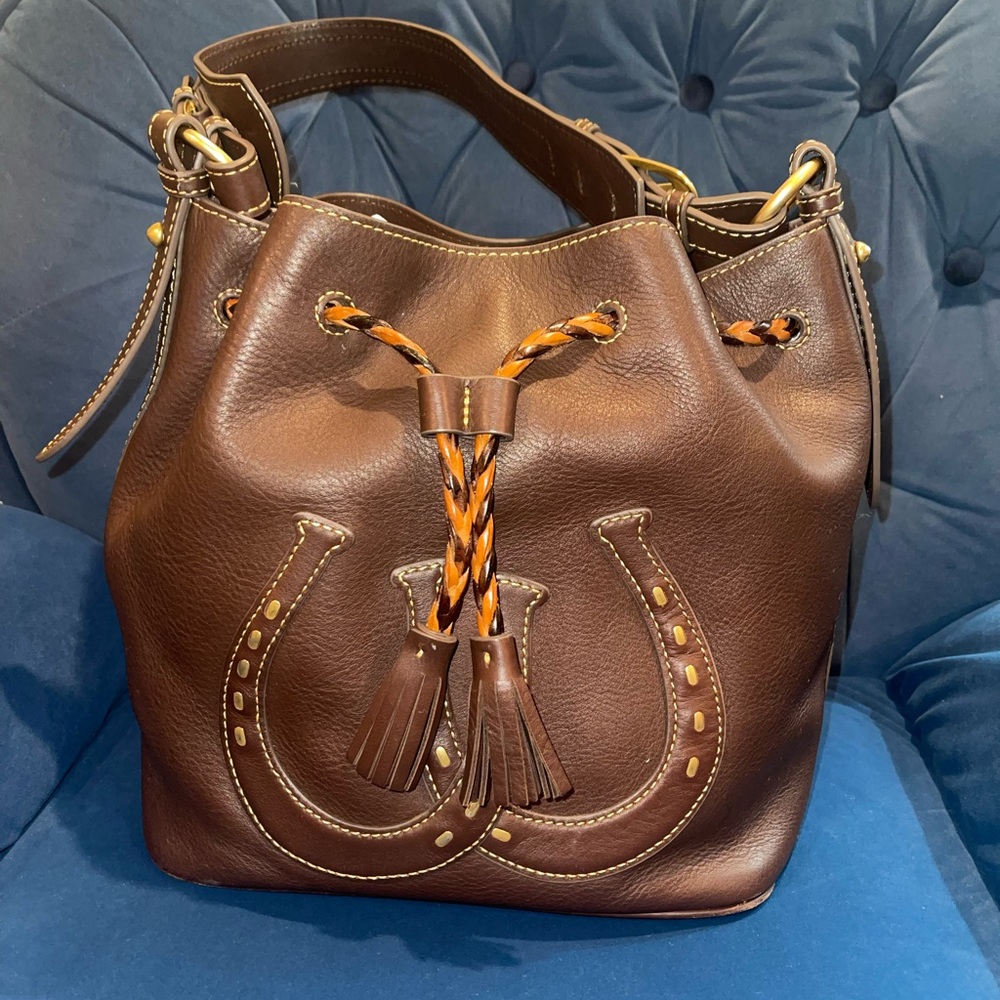 Dooney and Bourke western drawstring bucket bag